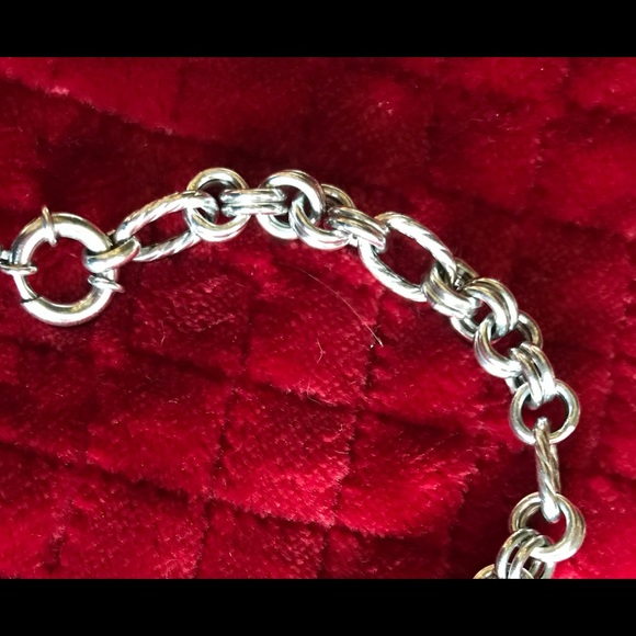 Sterling silver (925) link bracelet. UNIQUE & RARE - Picture 4 of 6